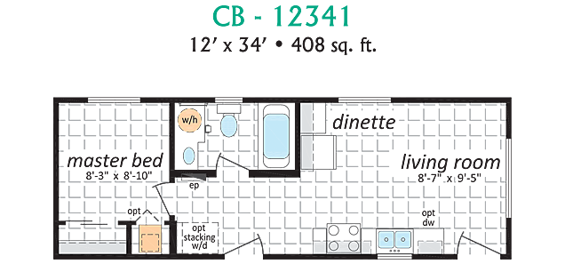 Specifications for CB 12341 Modular Cabin