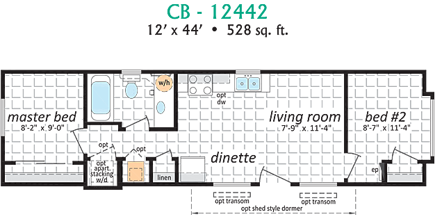 Specifications for CB 12341 Modular Cabin