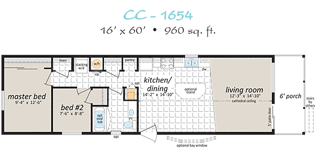 Specifications for CB 12341 Modular Cottage