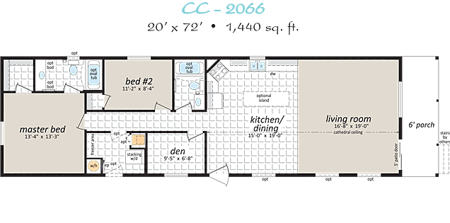 Specifications for CB 12341 Modular Cottage