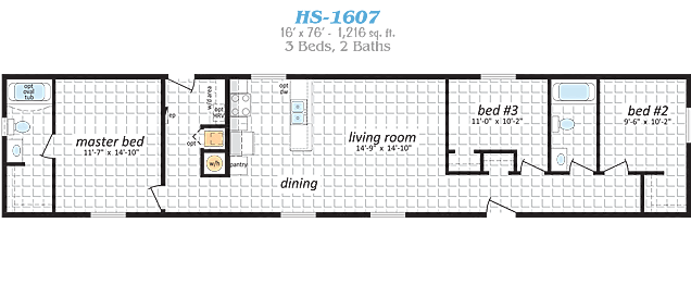 Specifications for HS 1607 Modular Home