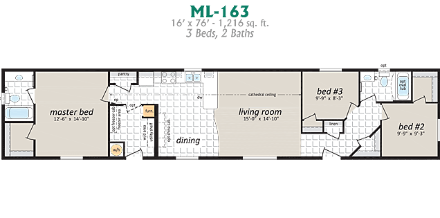 Specifications for ML 163 Modular Home