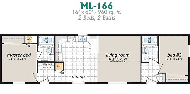 Specifications for ML 166 Modular Home