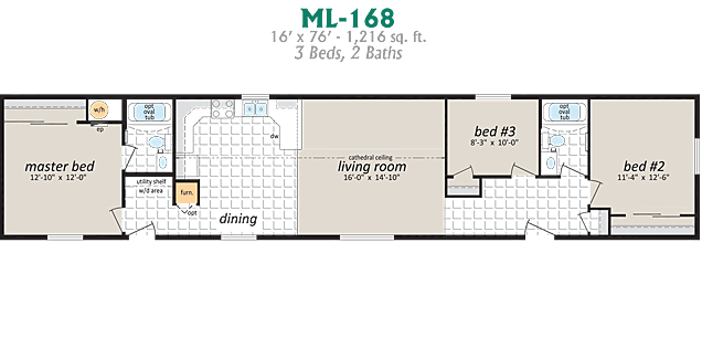 Specifications for ML 168 Modular Home